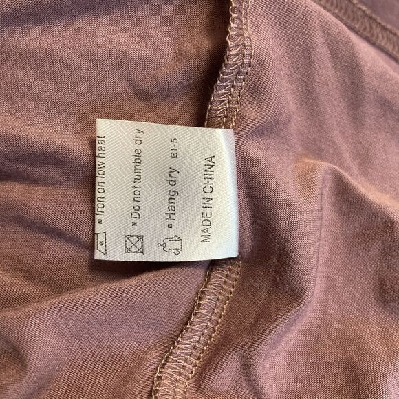 Maternity Womens 3X Empire MAXI Dress Mauve 3/4 Sleeve Spring Formal Casual NWT - Picture 8 of 12